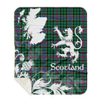 Sherpa Blanket - Tartan Blanket Thistle and Lion Scottish Clan Byres Plaid Blanket, plaid sherpa blanket queen,purple sherpa blanket,queen sherpa blanket,queen size sherpa blanket,red sherpa blanket,scottish tartan blankets,sherpa blanket,sherpa christmas blanket