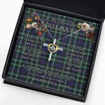 To My Beautiful Soulmate Necklace In Your Eyes I Have Found My Home Clan Graham of Montrose Modern Tartan Cross Dancing Necklace