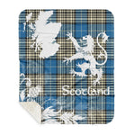 Sherpa Blanket - Tartan Blanket Thistle and Lion Scottish Clan Napier Ancient Plaid Blanket, plaid sherpa blanket queen,purple sherpa blanket,queen sherpa blanket,queen size sherpa blanket,red sherpa blanket,scottish tartan blankets,sherpa blanket,sherpa christmas blanket