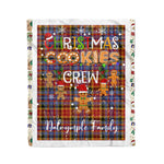 Products Personalized Gift Tartan Plaid Blanket Clan Dalrymple Orginal With Christmas Cookie Baking Crew Christmas Gift Blanket, Plaid Blanket, Christmas Fleece Blanket, Christmas Blanket, Tartan Blanket, Scottish Blanket, Scotland Blanket, Family Name Blanket, Custom Blanket, Personalized Blanket