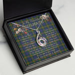 To My Beautiful Soulmate Necklace In Your Eyes I Have Found My Home Clan Gunn Modern Tartan Rising Phoenix Necklace