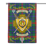 House Flag - Aiton Ancient Irish Shield Celtic Cross Tartan Garden Flag St Patrick's Day Garden Flag