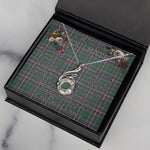 To My Beautiful Soulmate Necklace In Your Eyes I Have Found My Home Clan MacFarlane Hunting Tartan Rising Phoenix Necklace