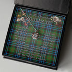 To My Beautiful Soulmate Necklace In Your Eyes I Have Found My Home Clan Newlands Tartan Crown Pendant Necklace