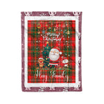 Personalized Gift Tartan Plaid Blanket Clan Hay Modern With Funny Santa Snowman Reindeer Merry Christmas Fleece Blanket, Christmas Blanket, Plaid Blanket, Tartan Blanket,Scottish Blanket