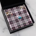 Sea Turtle Necklace To My Beautiful Soulmate Necklace In Your Eyes I Have Found My Home Clan MacPherson Hunting Modern Tartan Blue Turtle Necklace