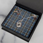 To My Beautiful Soulmate Necklace In Your Eyes I Have Found My Home Clan Thomson Blue Tartan Rising Phoenix Necklace