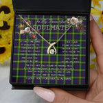To My Beautiful Soulmate Necklace In Your Eyes I Have Found My Home Clan Watson Modern Tartan Wishbone Dancing Necklace