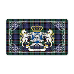 Doormat - Welcome Mat Scottish Fletcher Modern Clan Badge Tartan Door Mat, Plaid Doormat