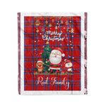 Personalized Gift Tartan Plaid Blanket Clan Rait With Funny Santa Snowman Reindeer Merry Christmas Fleece Blanket, Home Living Room, Plaid Blanket, Tartan Blanket, Scottish Blanket, Buffalo fleece blanket, Christmas Blanket