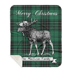 Scotstee Shop Plaid Tartan Blanket With Moose Clan MacLean Plaid Blanket, plaid blanket australia,plaid blanket canada,plaid christmas blanket,plaid fleece sherpa blanket,plaid sherpa blanket canada,plaid sherpa blanket lipstick,plaid sherpa blanket pink,plaid sherpa blanket queen