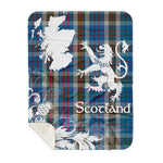 Sherpa Blanket - Tartan Blanket Thistle and Lion Scottish Clan Thomson Blue Plaid Blanket, plaid sherpa blanket queen,purple sherpa blanket,queen sherpa blanket,queen size sherpa blanket,red sherpa blanket,scottish tartan blankets,sherpa blanket,sherpa christmas blanket