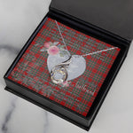 Rising Phoenix Necklace - Valentine Necklace Clan MacBain Tartan Gift for Girlfriend, Gift for My Wife Rising Phoenix Necklace