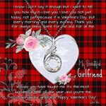 Rising Phoenix Necklace - Valentine Necklace Clan Ettrick Tartan Gift for Girlfriend, Gift for My Wife Rising Phoenix Necklace
