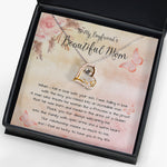 To My Boyfriend's Beautiful Mom Necklace - The Boy You Raised Into An Incredible Man - Necklace Gift For Boyfriends Mom, Mothers Day Necklace Forever Love Necklace