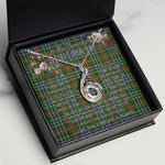To My Beautiful Soulmate Necklace In Your Eyes I Have Found My Home Clan Bisset Pattern Tartan Rising Phoenix Necklace