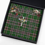 To My Beautiful Soulmate Necklace In Your Eyes I Have Found My Home Clan Gray Tartan Cross Dancing Necklace