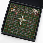 To My Beautiful Soulmate Necklace In Your Eyes I Have Found My Home Clan Copeland Tartan Cross Dancing Necklace