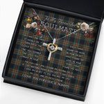 To My Beautiful Soulmate Necklace In Your Eyes I Have Found My Home Clan Lyle Tartan Cross Dancing Necklace