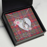 Rising Phoenix Necklace - Valentine Necklace Clan Shaw Tartan Gift for Girlfriend, Gift for My Wife Rising Phoenix Necklace