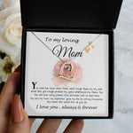 Love Dancing Necklace - Mom Necklace Gift, To My Loving Mom Neckalce, You Held Me When Times were Tough, You are My Rock