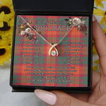 To My Beautiful Soulmate Necklace In Your Eyes I Have Found My Home Clan MacNab Ancient Tartan Wishbone Dancing Necklace