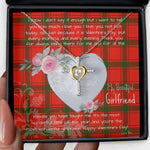 Gift For My Beautiful Girlfriend Necklace Valentine Necklace Clan Darroch Tartan Cross Dancing Necklace Scottish Tartan Jewelry