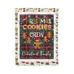 Personalized Gift Tartan Plaid Blanket Clan Crawford With Christmas Cookie Baking Crew Christmas Gift Blanket, Plaid Blanket, Christmas Fleece Blanket, Christmas Blanket, Tartan Blanket, Scottish Blanket, Scotland Blanket, Family Name Blanket, Custom Blanket, Personalized Blanket