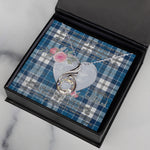 Rising Phoenix Necklace - Valentine Necklace Clan Roberton Tartan Gift for Girlfriend, Gift for My Wife Rising Phoenix Necklace