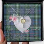 Gift For My Beautiful Girlfriend Necklace Valentine Necklace Clan MacPhail Tartan Cross Dancing Necklace Scottish Tartan Jewelry