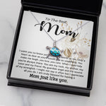 Opal Turtle Necklace - Mom Necklace, Best Mother's Day Gift - To My Mom Best Necklace