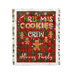 Personalized Gift Tartan Plaid Blanket Clan Herries With Christmas Cookie Baking Crew Christmas Gift Blanket, Plaid Blanket, Christmas Fleece Blanket, Christmas Blanket, Tartan Blanket, Scottish Blanket, Scotland Blanket, Family Name Blanket, Custom Blanket, Personalized Blanket