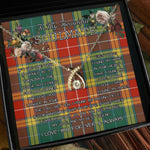 To My Beautiful Soulmate Necklace In Your Eyes I Have Found My Home Clan Buchanan Old Sett Tartan Wishbone Dancing Necklace