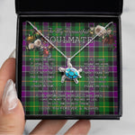 Sea Turtle Necklace To My Beautiful Soulmate Necklace In Your Eyes I Have Found My Home Clan Selkirkt Tartan Blue Turtle Necklace, Valentine Necklace Gift for Girlfriend Clan Mitchell Ancient Tartan Sunflower Pendant Necklace, Scottish Tartan Jewelry, valentine necklace, necklace girlfriend, necklace for wife, cute necklaces for girlfriend, jewelry for girlfriend, to my soulmate necklace, to my future wife necklace