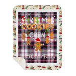 Personalized Gift Tartan Plaid Blanket Clan MacPherson Hunting Modern With Christmas Cookie Baking Crew Christmas Gift Sherpa Blanket, tartan sherpa blanket,buffalo plaid sherpa blanket,christmas sherpa blanket,Christmas Throw Blanket,green plaid sherpa blanket,green sherpa blanket