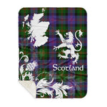 Sherpa Blanket - Tartan Blanket Thistle and Lion Scottish Clan Blair Plaid Blanket, plaid sherpa blanket queen,purple sherpa blanket,queen sherpa blanket,queen size sherpa blanket,red sherpa blanket,scottish tartan blankets,sherpa blanket,sherpa christmas blanket