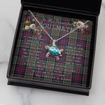 Sea Turtle Necklace To My Beautiful Soulmate Necklace In Your Eyes I Have Found My Home Clan Macdonald Tartan Blue Turtle Necklace