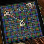 To My Beautiful Soulmate Necklace In Your Eyes I Have Found My Home Clan MacLaren Tartan Wishbone Dancing Necklace