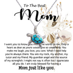Opal Turtle Necklace - Mom Necklace, Best Mother's Day Gift - To My Mom Best Necklace