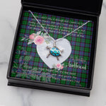 Sea Turtle Necklace Gift for My Beautiful Girlfriend Valentines Necklace Clan Ferguson of Balquhidder Tartan Blue Turtle Necklace