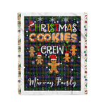Fleece Blanket - Personalized Gift Tartan Plaid Blanket Clan Murray of Atholl Modern With Christmas Cookie Baking Crew Christmas Gift Fleece Blanket