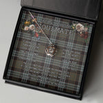 To My Beautiful Soulmate Necklace In Your Eyes I Have Found My Home Clan Stewart Weathered Tartan Crown Pendant Necklace