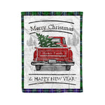Tartan Blanket Vintage Red Truck with Christmas Tree Family Scottish Clan Hunter Modern plaid blanket, red plaid blanket, buffalo plaid blanket, green plaid blanket, plaid fleece blanket, blue plaid blanket, red tartan blanket, tartan plaid blanket, black and white plaid blanket, , christmas plaid blanket, orange plaid blanket, tartan plaid throw blanket, pink plaid blanket, brown plaid blanket, buffalo check blanket