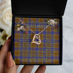 To My Beautiful Soulmate Necklace In Your Eyes I Have Found My Home Clan Balfour Modern Tartan Forever Love Necklace