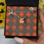 To My Beautiful Soulmate Necklace In Your Eyes I Have Found My Home Clan Crosby Tartan Wishbone Dancing Necklace