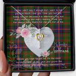 Gift For My Beautiful Girlfriend Necklace Valentine Necklace Clan Cochrane Tartan Cross Dancing Necklace Scottish Tartan Jewelry