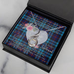 Rising Phoenix Necklace - Valentine Necklace Clan McCorquodale Tartan Gift for Girlfriend, Gift for My Wife Rising Phoenix Necklace