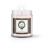Soy Wax Candle - Buffalo Plaid Candle Clan Crest Badge Cunningham Hunting Modern Tartan Plaid Soy Wax Candle, oil candle, candle handmade, wax candle, soy wax, nature wax, natural soy wax, natural soy candles, natural candle