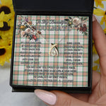 To My Beautiful Soulmate Necklace In Your Eyes I Have Found My Home Clan Grant of Auchnarrow Tartan Wishbone Dancing Necklace