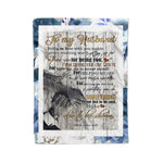 Scotstee Shop - Personalized Letter Funny Gift To My Husband Gift Husband Letter Home Decor Fleece Blanket